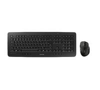 CHERRY DW 5100, Ensemble Clavier et Souris Sans Fil, Disposition Française (AZERTY), Radio 2,4 GHz, Plug & Play, Souris Ergonomique pour Droitiers, Piles, Noir