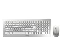 CHERRY DW 8000 clavier Souris incluse Bureau RF sans fil QWERTZ Allemand Argent, Blanc
