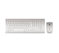 CHERRY DW 8000 clavier Souris incluse Universel RF sans fil QWERTY Anglais américain Argent, Blanc