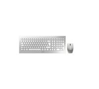 CHERRY DW 8000 Ensemble Clavier & Souris sans fil, blanc/argent, USB, AZERTY - FR