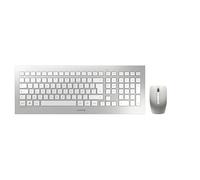 CHERRY DW 8000 Ensemble Clavier & Souris sans fil, blanc/argent, USB, AZERTY - FR