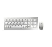 CHERRY DW 8000 Ensemble Clavier & Souris sans fil, blanc/argent, USB, AZERTY - FR