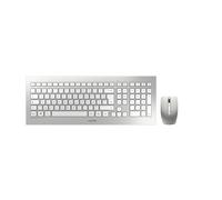 CHERRY DW 8000 Ensemble Clavier & Souris sans fil, blanc/argent, USB, AZERTY - FR