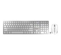 CHERRY DW 9100 SLIM clavier Souris incluse Universel RF sans fil + Bluetooth QWERTY Anglais américain Argent set de bureau
