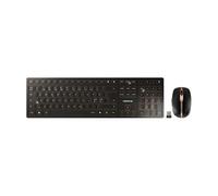 CHERRY DW 9100 SLIM - Ensemble clavier et souris - sans fil - 2.4 GHz, Bluetooth 4.2 - Pan Nordic - noir/bronze