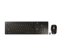 CHERRY DW 9100 SLIM - Ensemble clavier et souris - sans fil - 2.4 GHz, Bluetooth 4.2 - QWERTZ - Allemand - noir/bronze