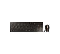 CHERRY DW 9100 SLIM clavier Souris incluse RF sans fil + Bluetooth QWERTZ Allemand Noir