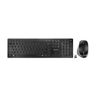 CHERRY DW 9500 Ensemble clavier et souris de bureau sans fil ultra plat avec récepteur Bluetooth ou USB