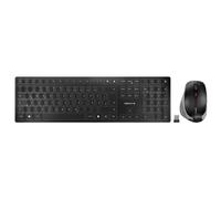CHERRY DW 9500 SLIM clavier Souris incluse Universel RF sans fil + Bluetooth QWERTZ Allemand Noir, Gris