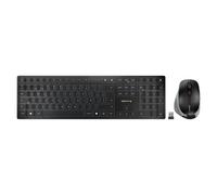 CHERRY DW 9500 SLIM - Ensemble clavier et souris - sans fil - 2.4 GHz, Bluetooth 4.0 - Espagnol - commutateur : CHERRY SX - gris, noir - emballage sans plastique