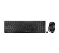 CHERRY DW 9500 SLIM - Ensemble clavier et souris - sans fil - 2.4 GHz, Bluetooth 4.0 - QWERTY - R.-U. - commutateur : CHERRY SX - gris, noir - emballage sans plastique