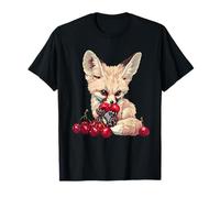 Cherry Fennec Fox Animal Art Nature Amoureux des cerises Faune T-Shirt