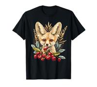 Cherry Fennec Fox Nature Animal Art Faune Amoureux des cerises T-Shirt