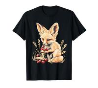 Cherry Fennec Fox Nature Animal Art Faune Amoureux des cerises T-Shirt