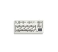 CHERRY G80-11900 Clavier Industriel USB QWERTY Anglais Gris - MX Black, Touchpad, 104 Touches, 50M Actuations, Câble 1.75m