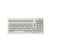 CHERRY G80-1800, Disposition Allemande, Clavier QWERTZ Mécanique Compact, Filaire, Peu Encombrant, Ergonomique, CHERRY MX SWITCHES, Gris Clair
