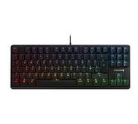 CHERRY G80-3000N RGB TKL, clavier mécanique de gaming filaire sans pavé numérique, Disposition UK (QWERTY), rétro-éclairage RGB, Commutateurs d’origine MX MX RED, Noir