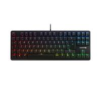 CHERRY G80-3000N RGB TKL, clavier mécanique de gaming filaire sans pavé numérique, Disposition allemande (QWERTZ), rétro-éclairage RGB, Commutateurs d’origine MX MX RED, Noir