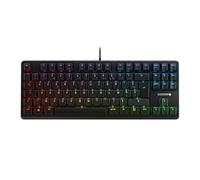 CHERRY G80-3000N RGB TKL, Clavier mécanique de Gaming Filaire sans pavé numérique, Disposition française (AZERTY), rétro-éclairage RGB, MX Silent Red Switches, Noir
