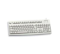CHERRY G83-6105, Clavier Filaire pour Applications Industrielles, Disposition DE (QWERTZ), Touches Résistantes à l'abrasion, Facile à Nettoyer, Recyclable, Gris Clair