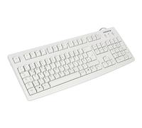 CHERRY G83-6105, Clavier Filaire pour Applications Industrielles, Disposition DE (QWERTZ), Touches Résistantes à l'abrasion, Facile à Nettoyer, Recyclable, Gris Clair