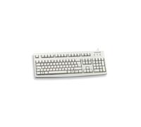 CHERRY G83-6105 Clavier USB QWERTZ Allemand Gris - 105 Touches, Câble 1.75m, Taille Réelle, Durée de Vie 20M Caractères, Universel