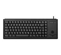 CHERRY G84-4400, Clavier Compact avec Trackball, Disposition DE (QWERTZ), Filaire (Connexion USB), 2 Touches Souris, Switchs Mécaniques CHERRY ML, Noir