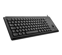 CHERRY G84-4400, Clavier Compact avec Trackball, Disposition EU (QWERTY), Filaire (Connexion USB), 2 Touches Souris, Switchs Mécaniques ML, Noir