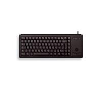 CHERRY G84-4400, Clavier Compact avec Trackball, Disposition US (QWERTY), Filaire (Connexion USB), 2 Touches Souris, Switchs Mécaniques CHERRY ML, Noir