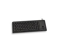 CHERRY G84-4400, Clavier Compact avec Trackball, Disposition UK (QWERTY), Filaire (Connexion USB), 2 Touches Souris, Switchs Mécaniques CHERRY ML, Noir