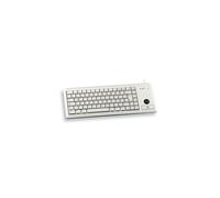 CHERRY G84-4400 TRACKBALL KEYBOARD Clavier filaire miniature, trackball, USB, gris clair, AZERTY - FR