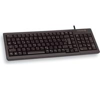 Clavier compact CHERRY G84-5200, disposition britannique, clavier QWERTY, clavier filaire, design compact, mécanique ML, noir