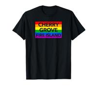 Cherry Grove Fire Island New York FI LI NY Lesbienne homosexuel T-Shirt