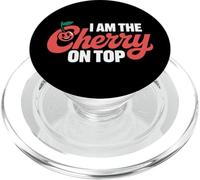 Cherry I Am The Cherry on Top Cerises Fruit Drôle PopSockets PopGrip pour MagSafe