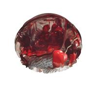 Cherry Jam Bonnet de douche double couche imperméable pour homme et femme - Protection des cheveux pour le bain, masques faciaux, spa