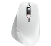 CHERRY STREAM MOUSE COMFORT, Souris Ergonomique Sans Fil avec Repose-Pouce Caoutchouté, Spécialement pour Droitiers, Sans Fil 2.4 GHz, 6 Boutons silencieux, Blanc