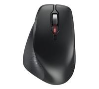 CHERRY Stream Mouse Comfort, Souris Ergonomique sans Fil avec Repose-Pouce Caoutchouté, Spécialement pour Droitiers, sans Fil 2.4 GHz, 6 Boutons Silencieux, Noir
