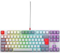 Cherry K4V2 TKL - Filaire - USB - Commutateur mécanique - QWERTY - LED RGB - Gris - Gris clair - Rouge