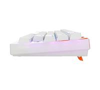 Cherry K5 PRO TMR COMPACT, Kabelgebunden, USB, Mechanischer Switch, QWERTZ, RGB-LED, Orange, Wei?