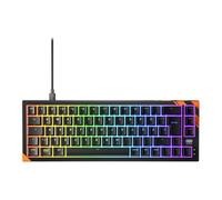 Cherry K5 PRO TMR COMPACT, Kabelgebunden, USB, Mechanischer Switch, QWERTZ, RGB-LED, Schwarz, Orange