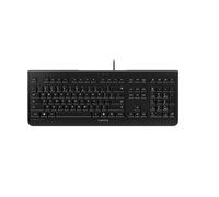 CHERRY KC 1000, clavier filaire, layout UE (QWERTY), Plug & Play via un port USB, design plat, actionnement des touches ultra-silencieux, noir