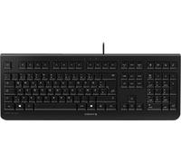 CHERRY KC 1000, Clavier filaire, Disposition suisse (QWERTZ), Plug & Play via un port USB, Design plat, Frappe silencieuse, Noir