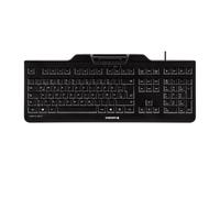 CHERRY KC 1000 SC Clavier filaire lecteur cartes à puce, noir, USB, AZERTY - FR
