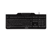CHERRY Clavier KC 1000 SC – USB – Terminal carte à puce intégré – QWERTY R.-U. Noir