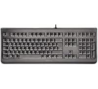 CHERRY KC 1068, Disposition belge, clavier AZERTY, désinfectable facilement, clavier filaire étanche, frappe silencieuse, Noir