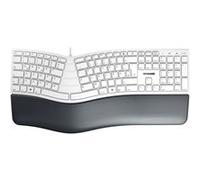CHERRY KC 4500 ERGO - Clavier - USB 2.0 - Allemand - gris - emballage sans plastique G