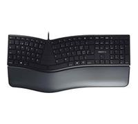 CHERRY KC 4500 ERGO - Clavier - USB - QWERTZ - Suisse - noir Noir G
