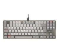 CHERRY KC 500 MX LP - Clavier - 80% - TKL - rétro-éclairé - USB - QWERTZ - Allemand - commutateur : CHERRY MX Low Profile 2.0 Ivory - gris