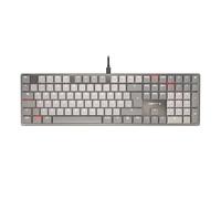 CHERRY Clavier mécanique KC 500 MX LP – Profil bas, QWERTZ, USB-A, rétroéclairage blanc, gris
