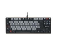 CHERRY KC 500 MX LP TKL, Clavier Mécanique Bas Profil sans Pavé Numérique, Disposition Allemande (QWERTZ), Filaire (USB-A), Interrupteurs MX LP 2.0 Ivory, Noir